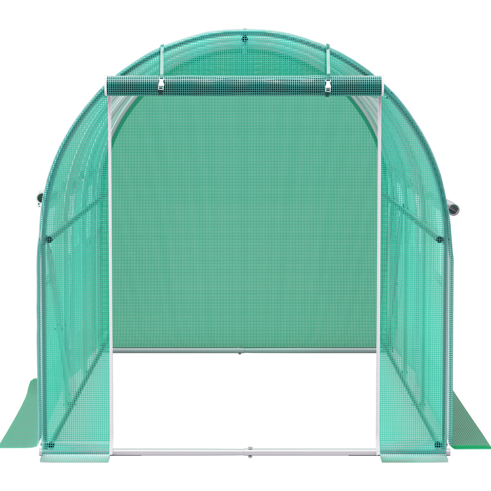 Walk-in Greenhouse Tunnel With Galvanized Steel Frame And Windows_voghion.com